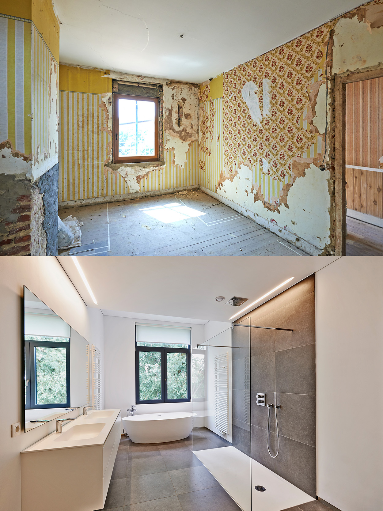 bathroom remodel before and after

